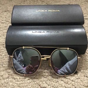 Mirrored large size sunglasses
